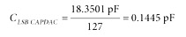CCAPDAC values